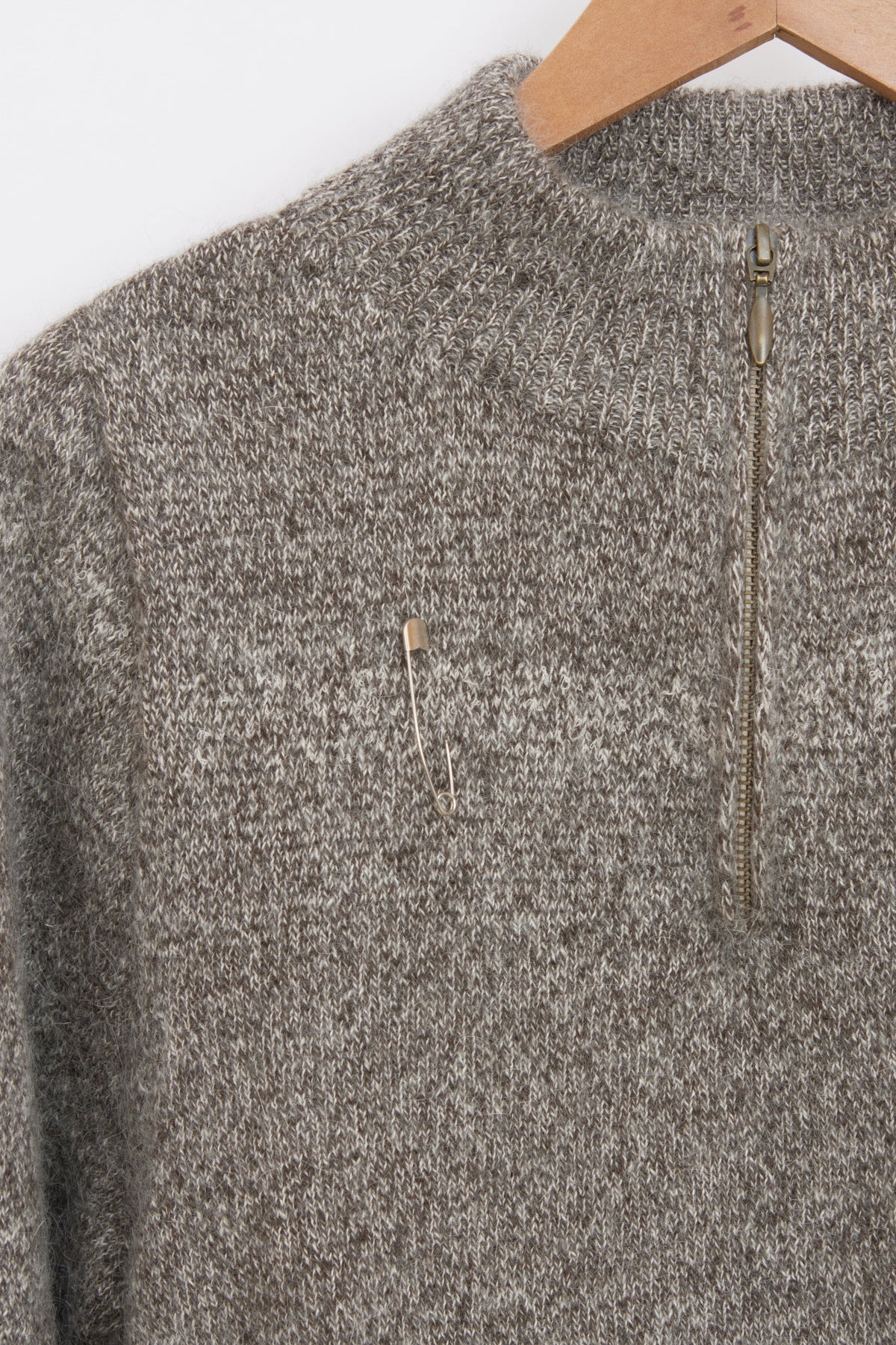 Pull en laine yack col cheminée pour homme