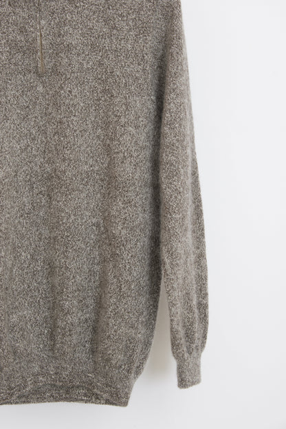 Pull en laine yack col cheminée pour homme