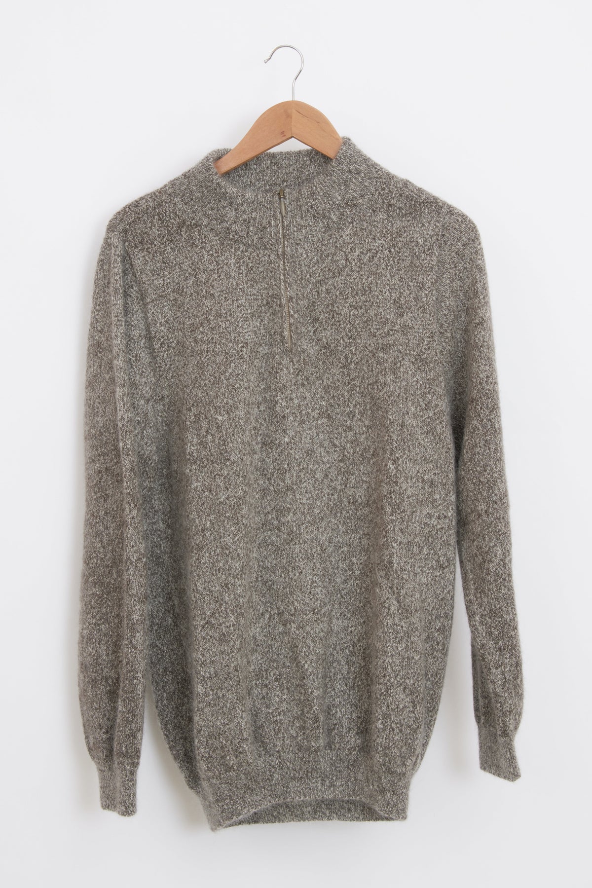 Pull en laine yack col cheminée pour homme