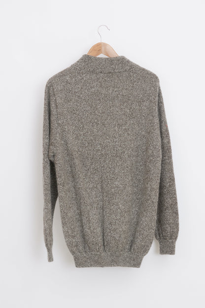 Pull en laine yack col cheminée pour homme