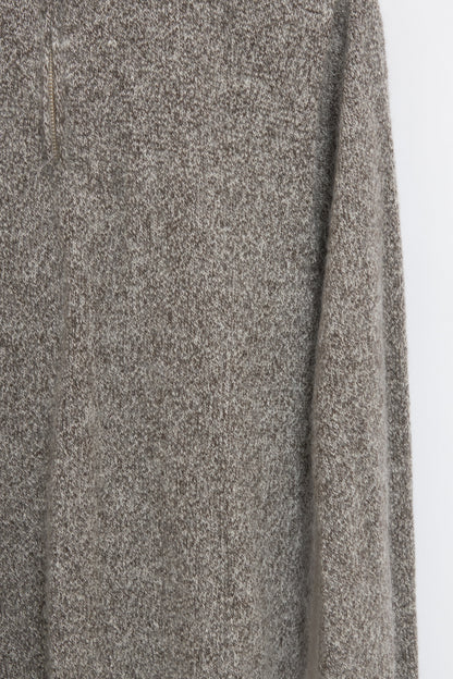 Pull en laine yack col cheminée pour homme