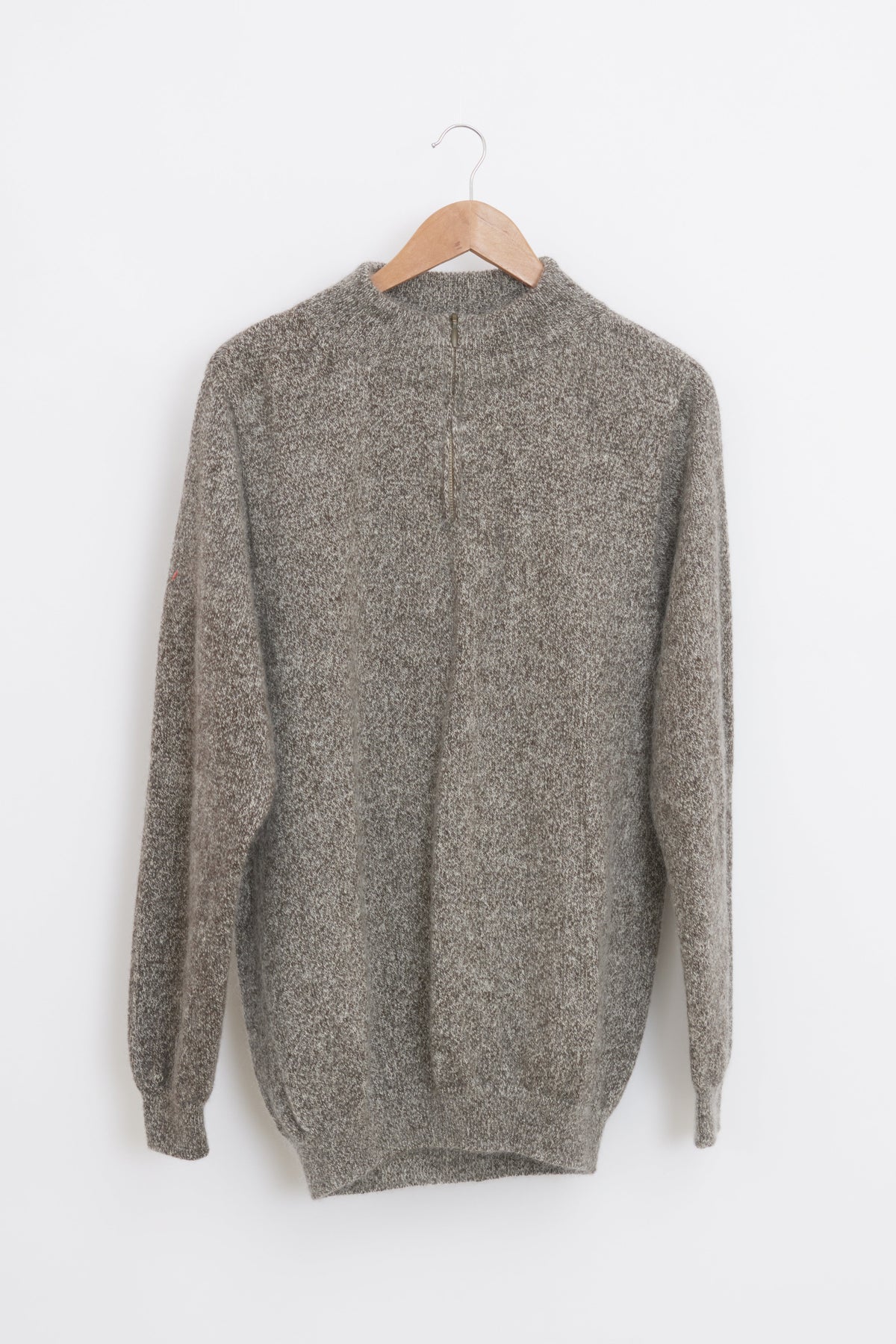 Pull en laine yack col cheminée pour homme