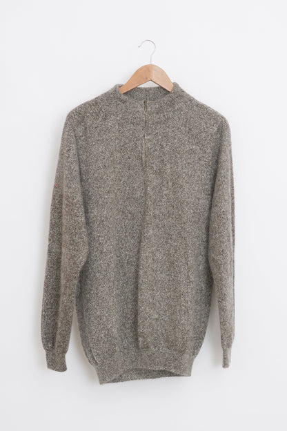 Pull en laine yack col cheminée pour homme