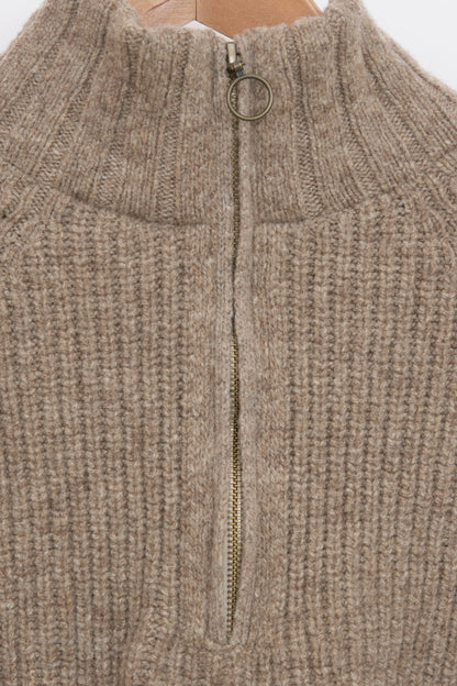 Pull en laine mérinos camionneur femme