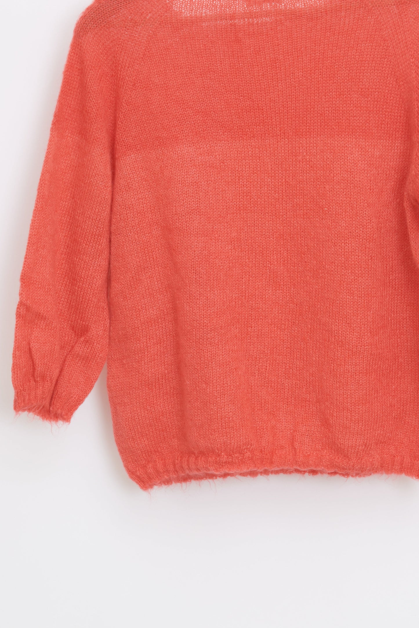 Pull en laine mohair et soie manches 3/4