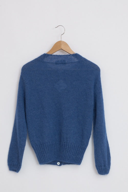 Gilet mohair à poches femme