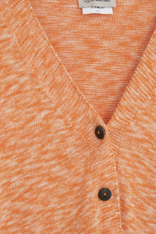 Gilet en coton bio imprimé pour femme