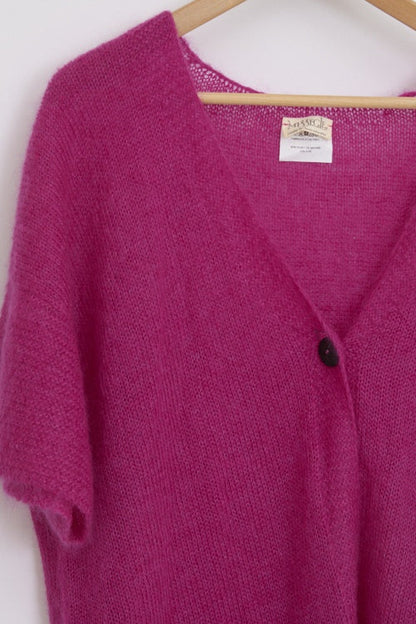 Gilet en laine mohair et soie cosy pour femme