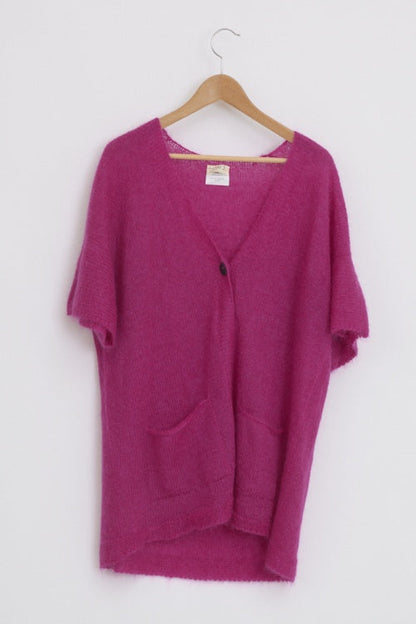Gilet en laine mohair et soie cosy pour femme