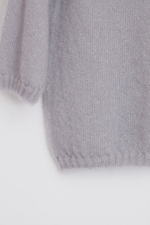 Pull laine ample mohair et soie pour femme