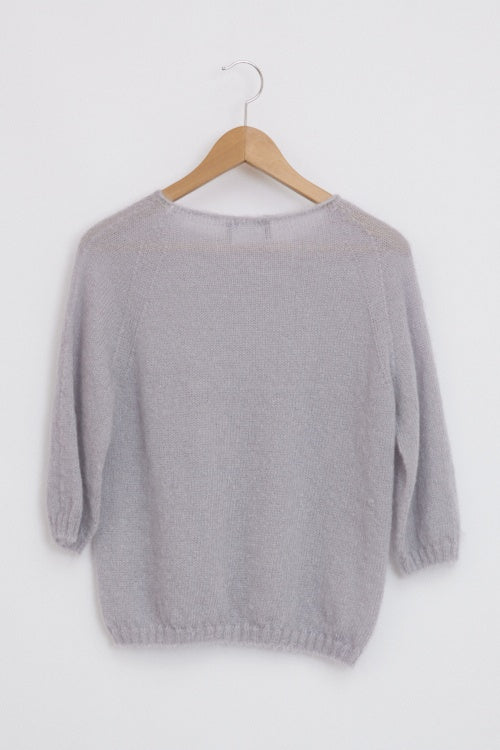 Pull laine ample mohair et soie pour femme