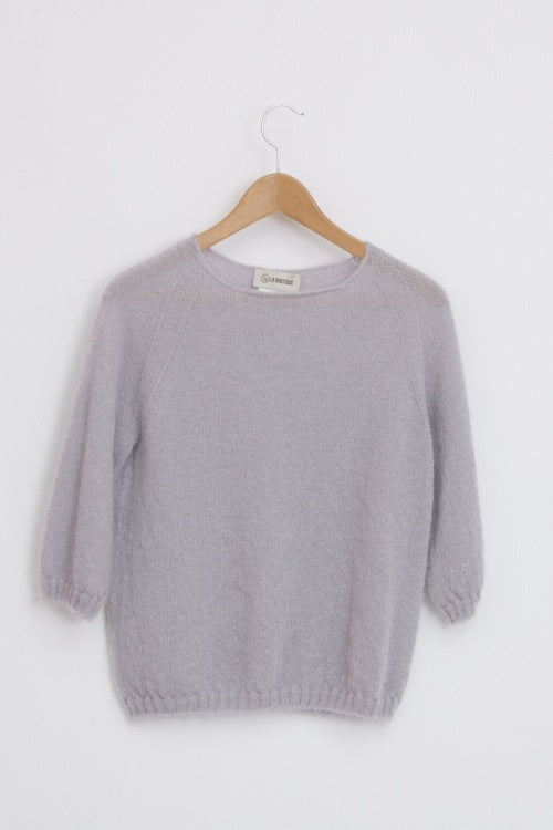 Pull laine ample mohair et soie pour femme