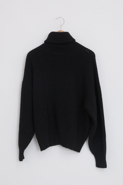 Pull col roulé Noir