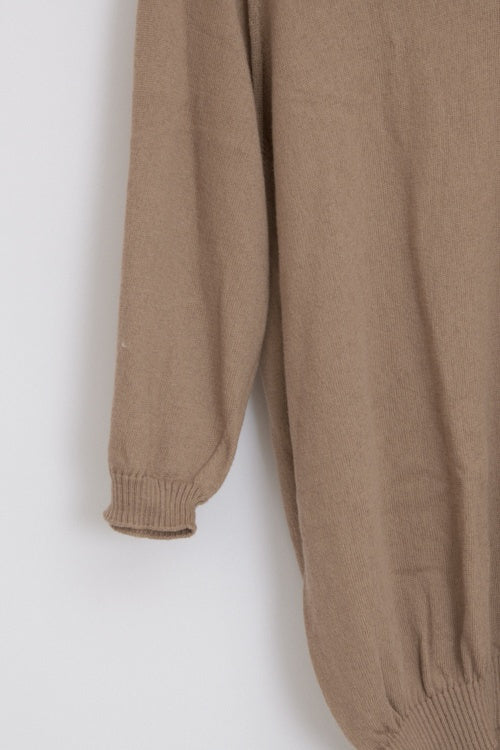 Pull col V manches 3/4 Capuccino