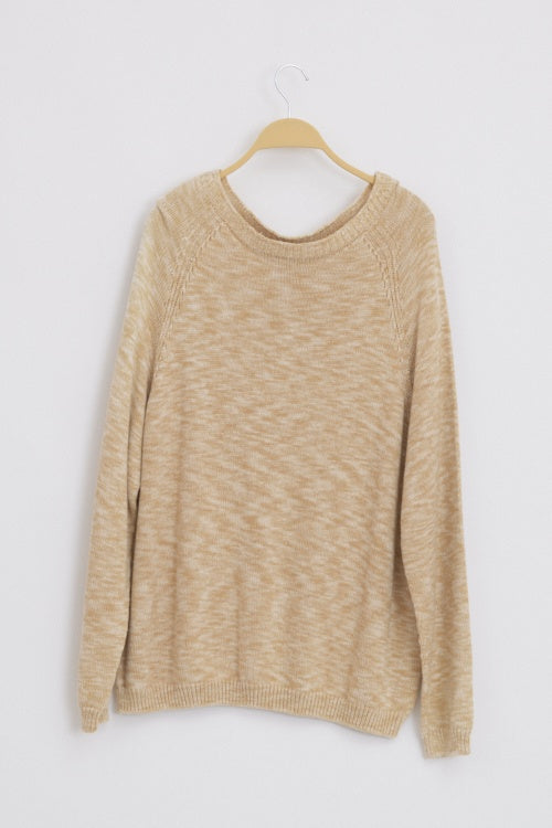 Pull en coton bio imprimé col rond pour homme