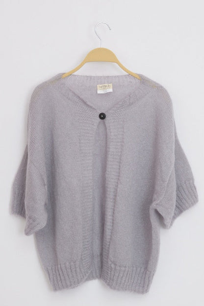 Gilet en laine mohair et soie