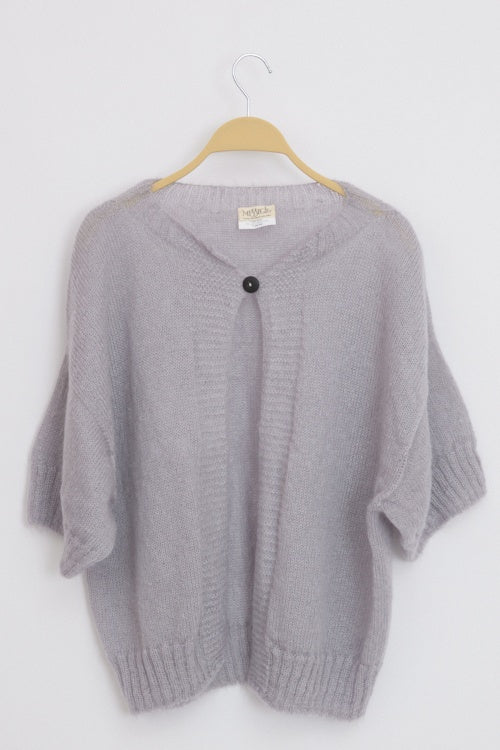 Gilet en laine mohair et soie