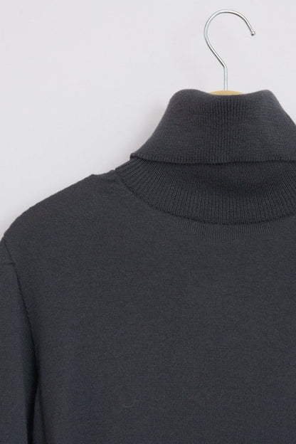 Col roulé laine mérinos pour femme