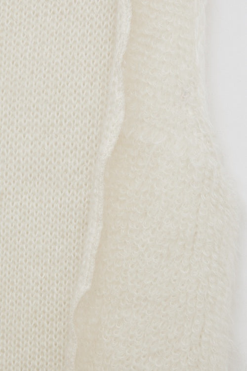 Gilet sans manches Écru