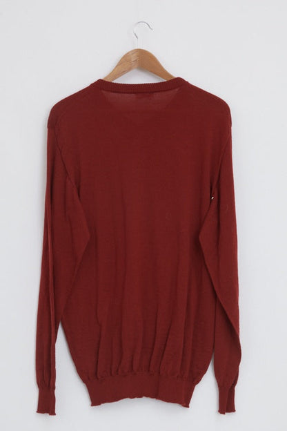 Pull en laine mérinos homme col V