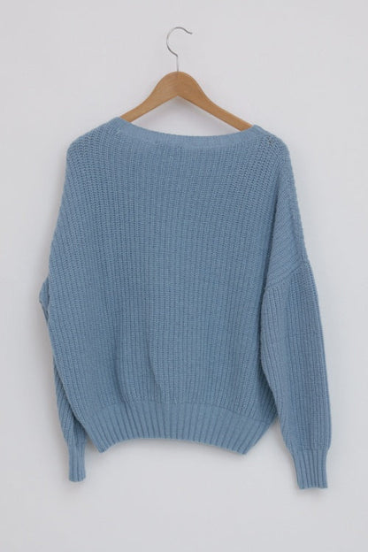 Pull col rond laine recyclée Emilie
