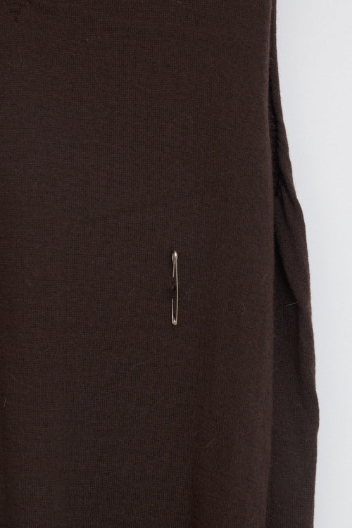 Pull en laine mérinos homme col V sans manche