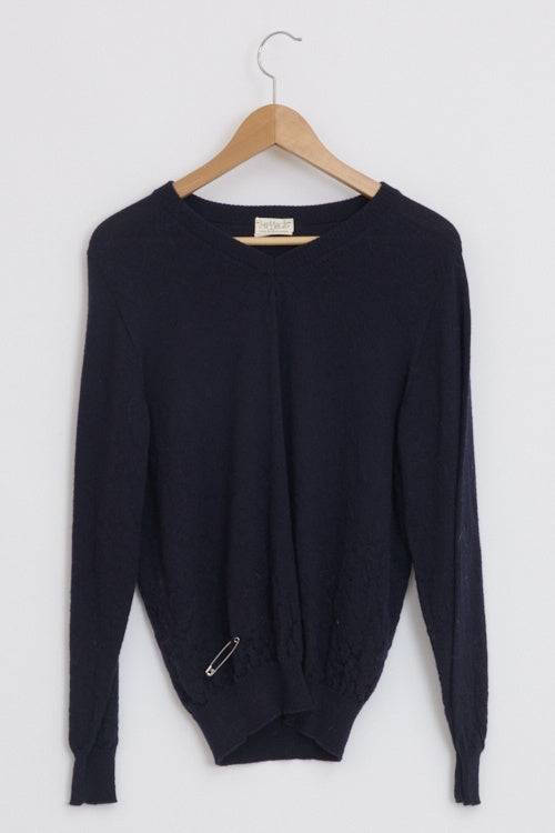 Pull en laine mérinos homme col V