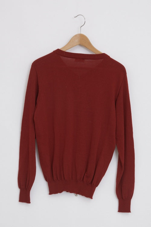 Pull en laine mérinos homme col V