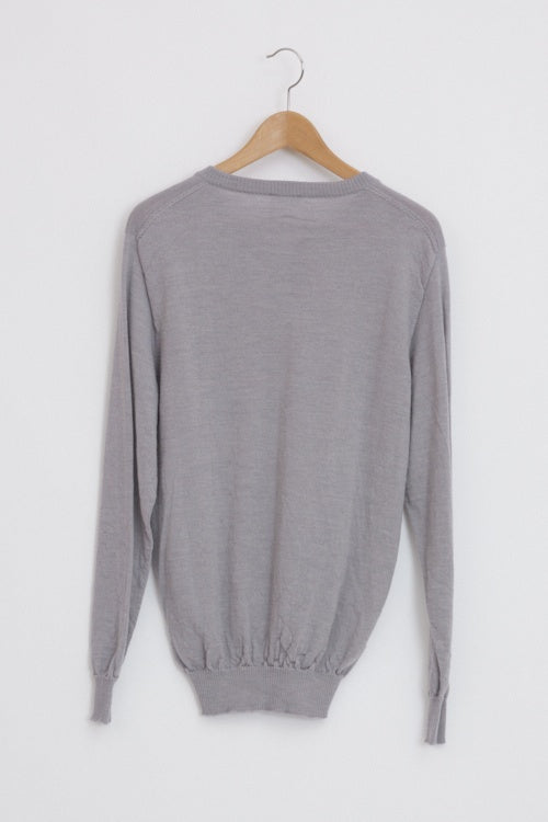 Pull en laine mérinos homme col V