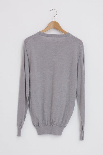 Pull en laine mérinos homme col V