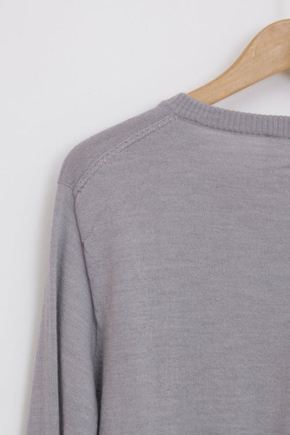 Pull en laine mérinos homme col V