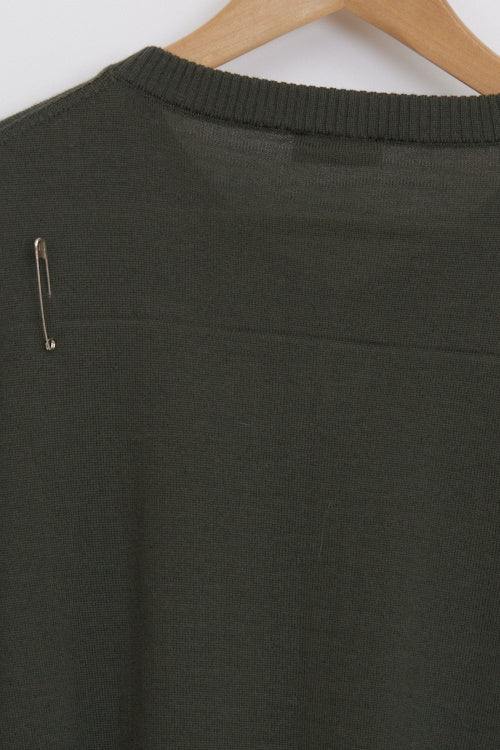 Pull en laine mérinos homme col V