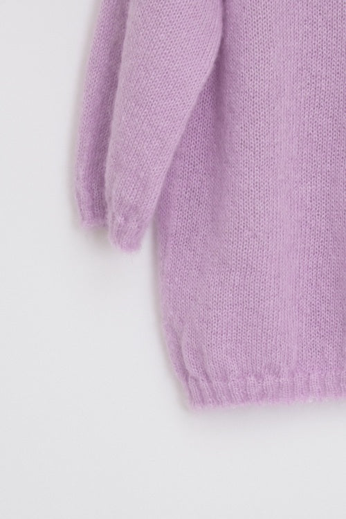 Pull laine ample mohair et soie pour femme