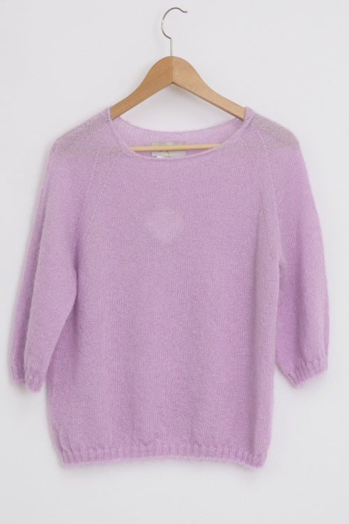 Pull laine ample mohair et soie pour femme