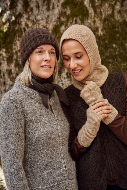 Écharpe en laine yack pour femme