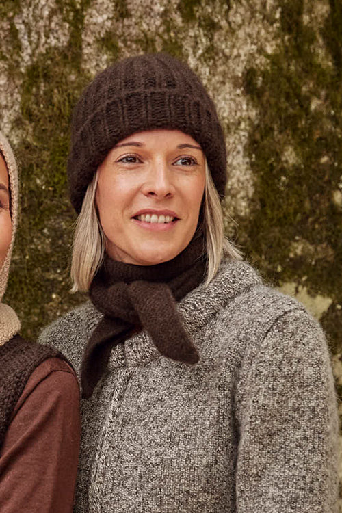 Écharpe en laine yack pour femme