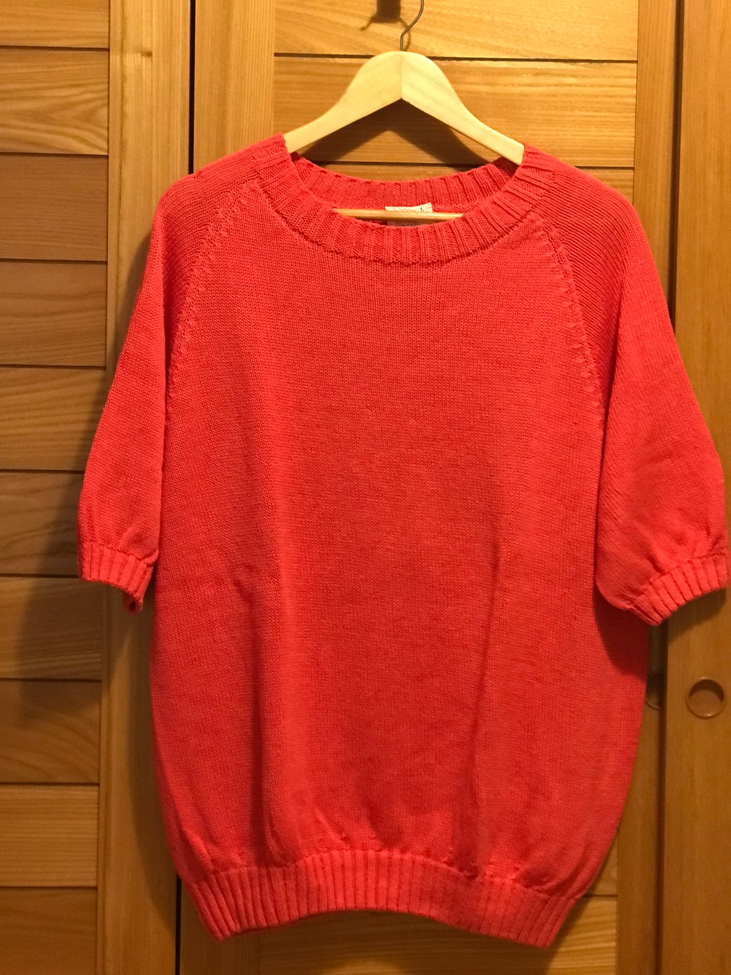 Pull manches courtes lin et coton bio/seacell pour femme