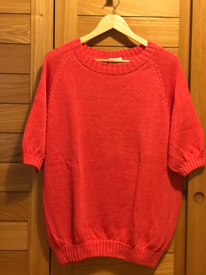 Pull manches courtes lin et coton bio/seacell pour femme