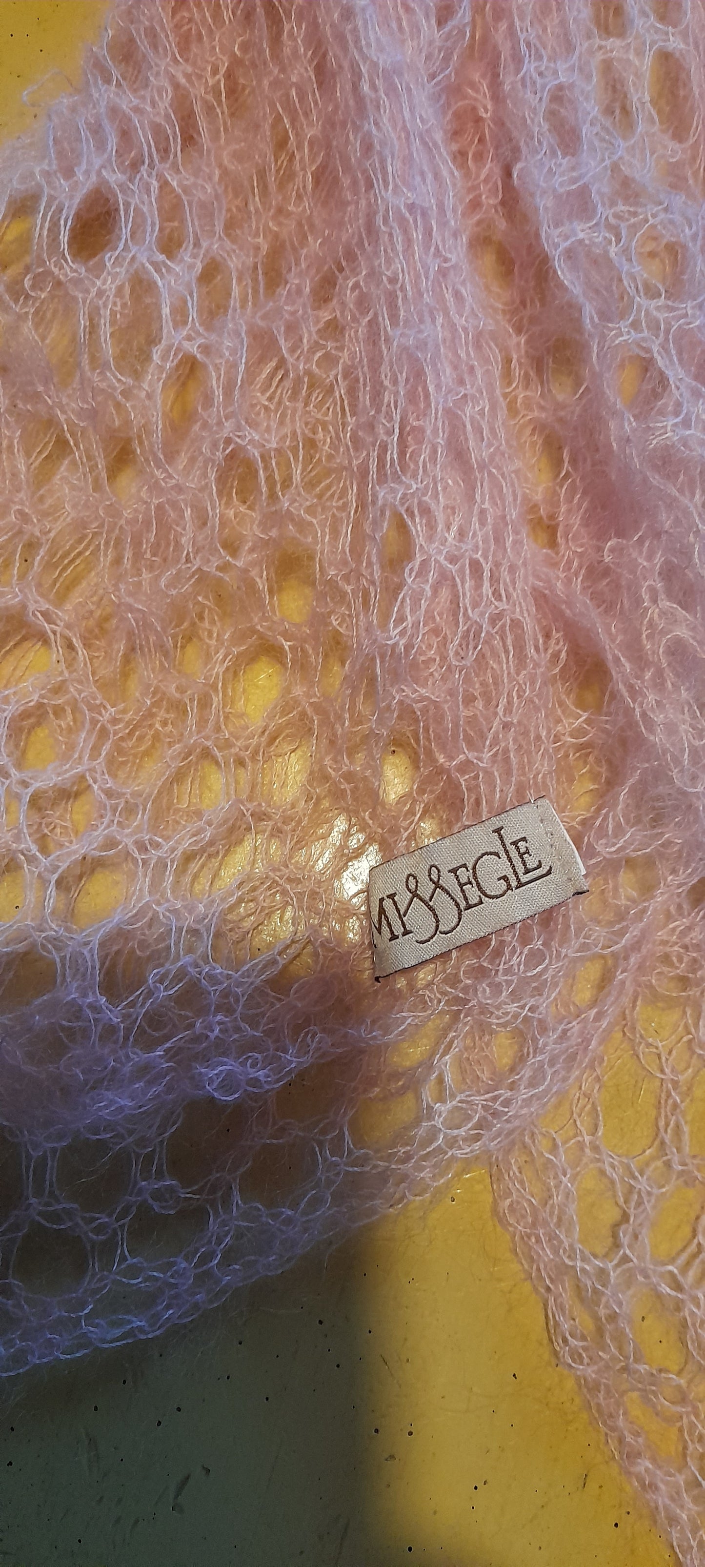 Foulard duvet mohair - soie