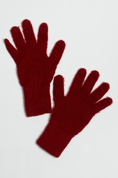 Gants laine mohair et soie pour femme