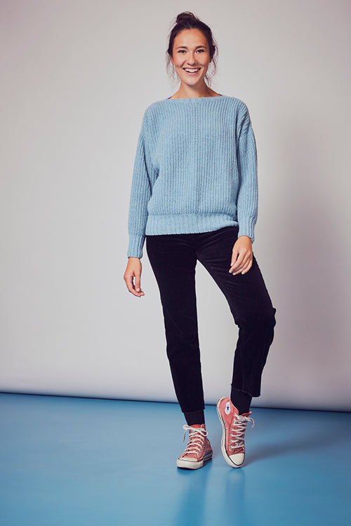 Pull col rond laine recyclée Emilie