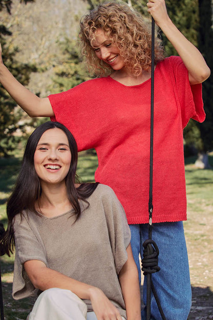 Pull tunique en lin