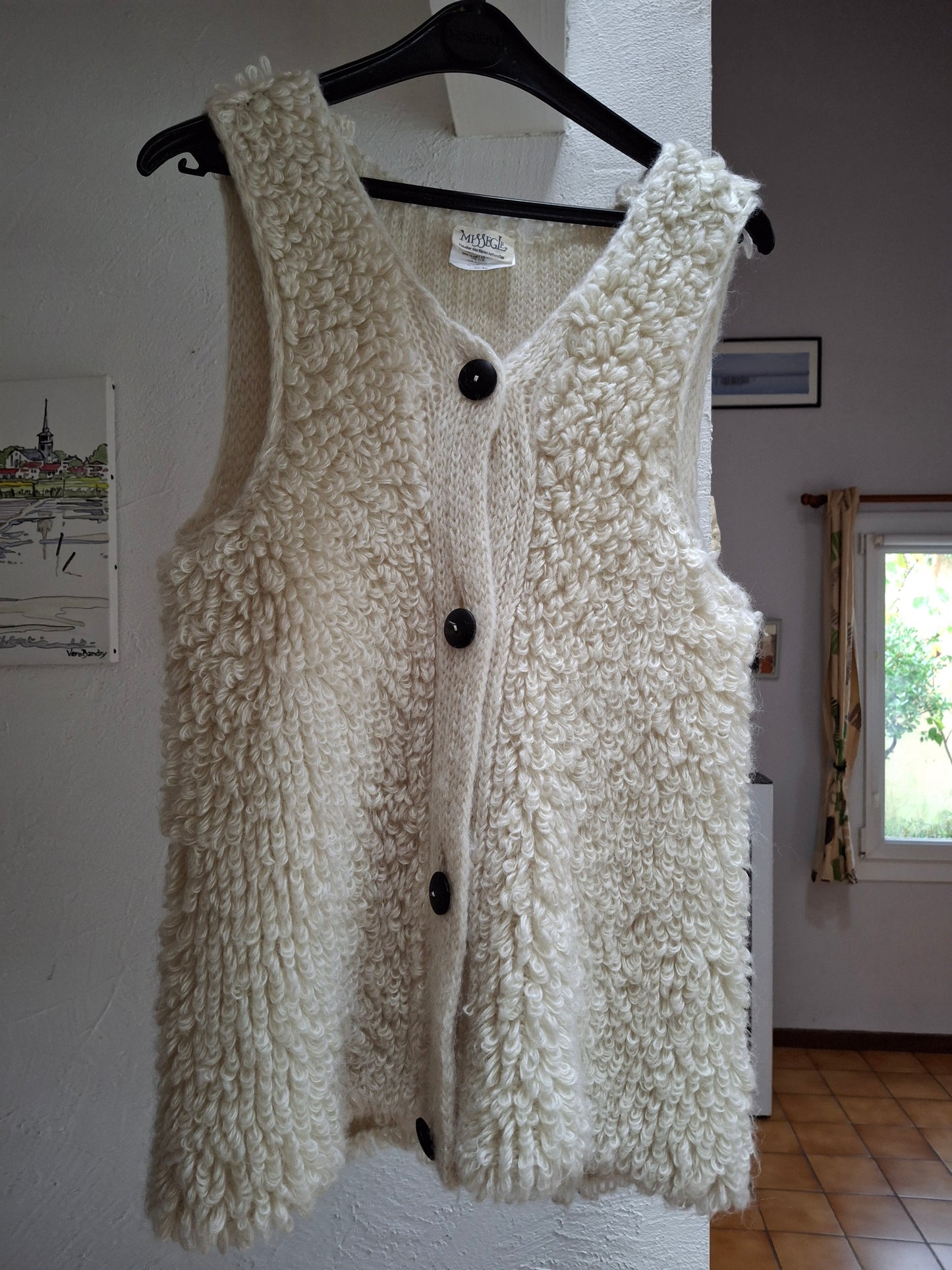 veste de berger sans manches pour femme