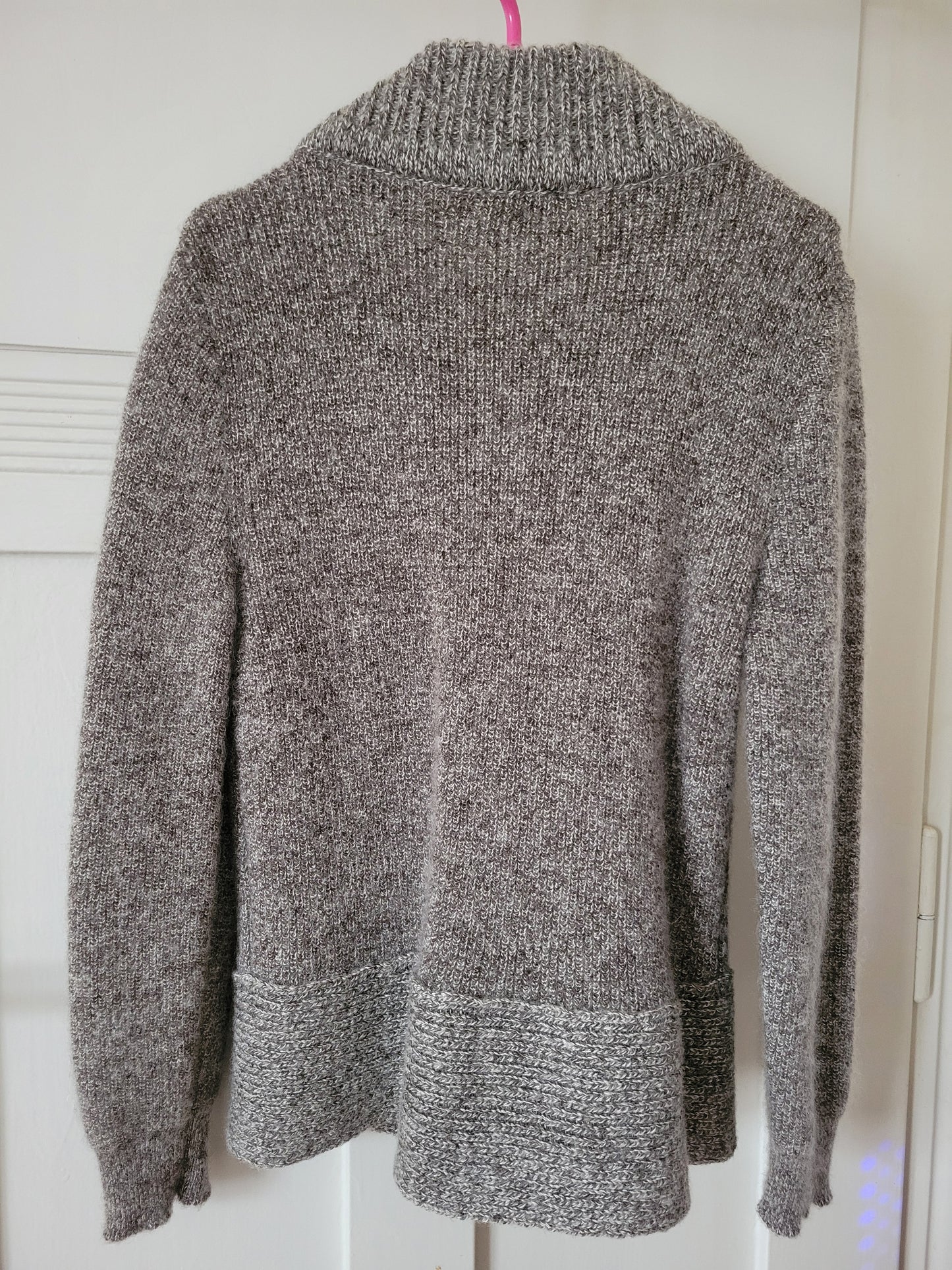 Blouson laine zippé duvet mohair, yack et soie pour femme