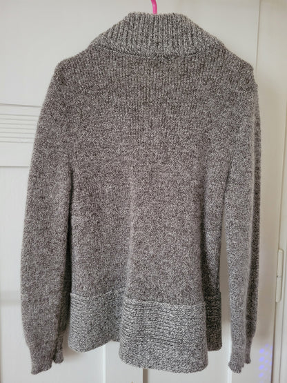 Blouson laine zippé duvet mohair, yack et soie pour femme