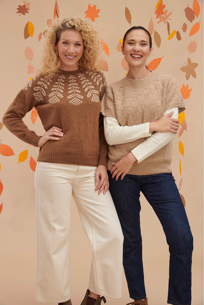 Pull en laine jacquard pour femme