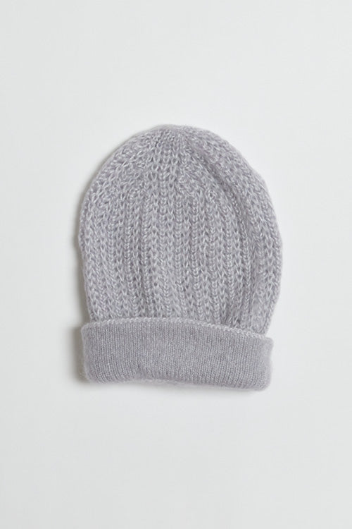 Bonnet laine à revers pour femme