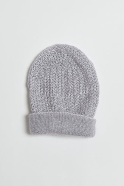 Bonnet laine à revers pour femme