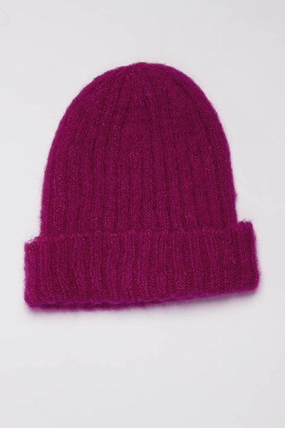 Bonnet laine mohair femme