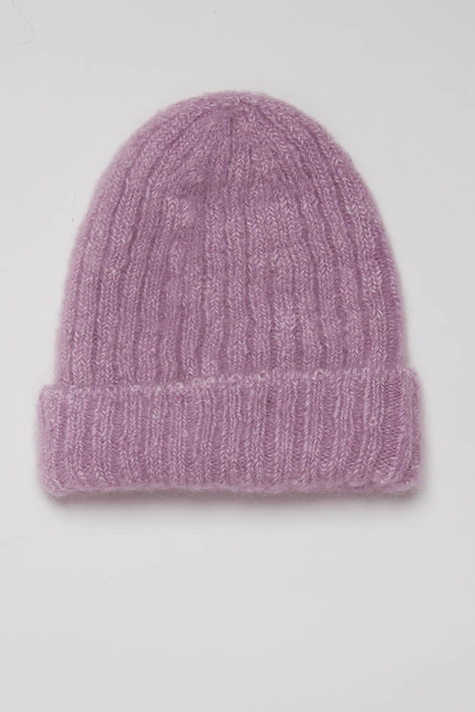 Bonnet laine mohair femme